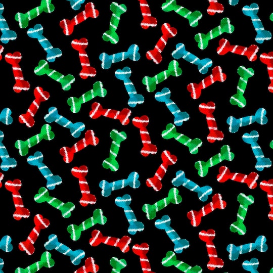 Fabric Editions Dog Bones Cotton Fabric